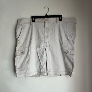 St. John's Bay Men's Cargo Shorts - Off White